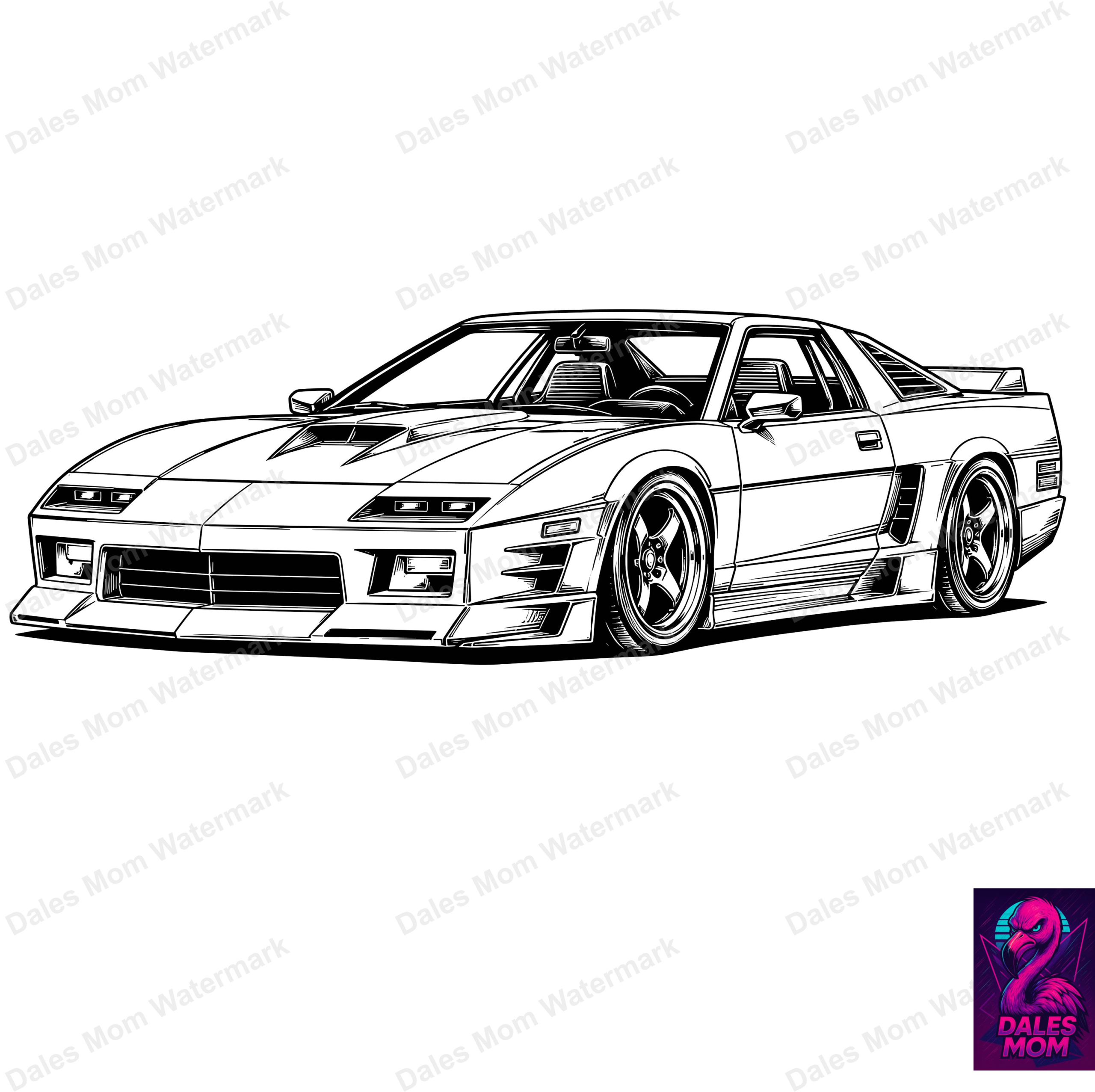 Street Ripper 18000 – 1980s Street Racing Legend Vector Art